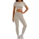 thumbnail image 5 of TaTaai Women Comfortable Stretchy Sports Yoga Set Fitness Active Wear Top & Bottoms Suit Ladies Workout Running Daily Wear Soft Breathable No Fading Versatile Outfit Gift, 5 of 9