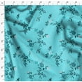 thumbnail image 3 of Soimoi Polyester Fleece Blue Fabric By the Yard - 56 Inch Wide - Florals, Leaves Print Fabric - Elegant & Beautiful Patterns for Fashion and Home Decor Printed Fabric, 3 of 6