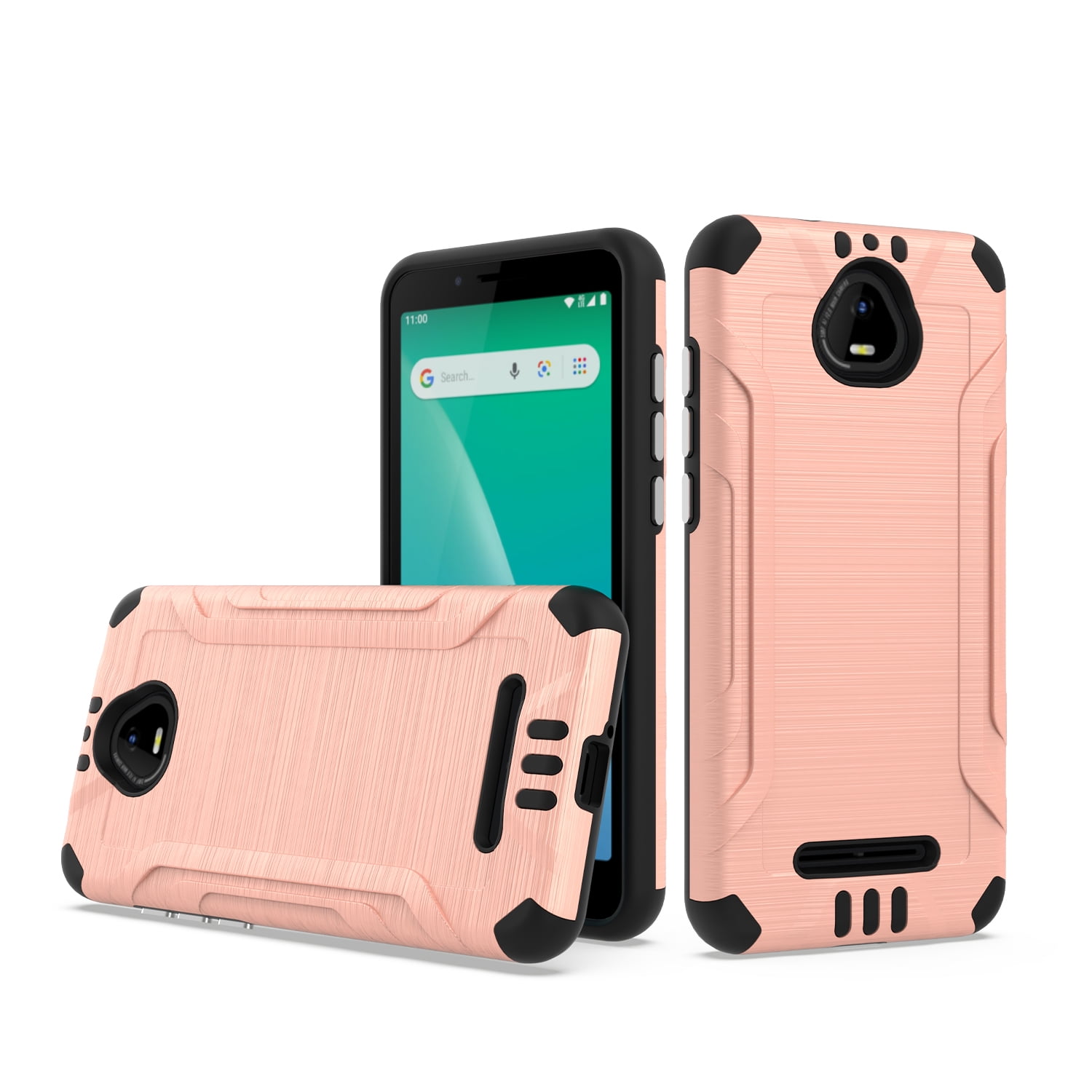 For Boost SCHOK Volt SV55 Hybrid Dual Layer Slim Defender Armor