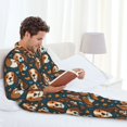 thumbnail image 5 of Bingfone Men's Pajama Set 2 Piece Loungewear PJs, Long Sleeve with Pajama Pants-Cute Puppy, 5 of 7