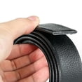 thumbnail image 4 of Cinturón de piel CHAO para hombre negro con hebilla automática 110-125 cm, 4 of 4