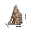 thumbnail image 3 of Specollect Clearance 5 Pcs Camouflage Patterned Military Style Sling Bag Crossbody Backpack,Adjustable Chest Bag Casual Shoulder Backpack Travel Hiking Daypack Unisex, 3 of 6