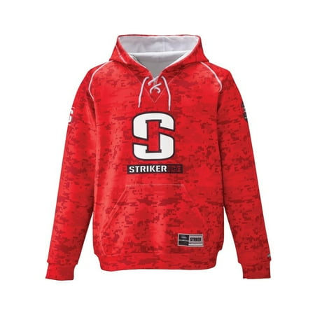 STRIKER ICE Hockey Hoody, Color: Camo Red, Size: L (916214)