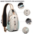 thumbnail image 5 of Boho Chic Sling Bag Colorful Vintage Artistic Crossbody Backpack for Office Workers, 5 of 5