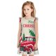 thumbnail image 1 of Balery Merry Christmas 1 Camisón de princesa para niñas, pijama de algodón con mangas abullonadas, suave y bonito.-Small, 1 of 6