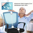 thumbnail image 3 of Office Chair Ergonomic Computer Chair Mesh Desk Chair Swivel Chairs, 3 of 7
