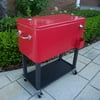 80-Qt. Steel Patio Cooler Cart
