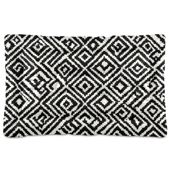 Cozy Mat Pet Bed Indoor Outdoor Warm Soft For Cat Dog Puppy(S/M) Black&white Pattern