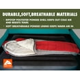 thumbnail image 3 of Ozark Trail 10-Degree Cold Weather Mummy Sleeping Bag with Soft Liner, Red, 85"x33", 3 of 19