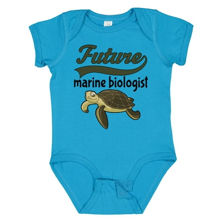 

Inktastic Future Marine Biologist Turtle Gift Baby Boy or Baby Girl Bodysuit