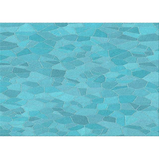 Ahgly Company Machine Washable Indoor Rectangle Transitional Dark Turquoise Green Area Rugs, 2' x 3'