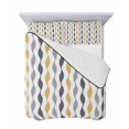 thumbnail image 7 of Quilts Full Size Bedding Set, Yellow Grey Striped Lightweight Quilted Comforter, Modern Abstract Geometric Stripes Soft Reversible Bedspread Coverlet with Pillow Covers for All Season, 78" x 90", 7 of 7