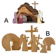 thumbnail image 1 of Paquete de 2 Decoraciones de Resurrección de Cruz de Pascua perfecl Escena de resurrección de Pascua, 1 of 8