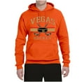 thumbnail image 2 of Wild Bobby City of Vegas Hockey Fantasy Fan Sports Unisex Hoodie Sweatshirt, Orange, X-Large, 2 of 5