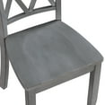 thumbnail image 5 of Duhome Solid Wood Dining Chairs Set of4 Modern Cross Back Chairs for Kitchen, Dining Room,Grey, 5 of 6