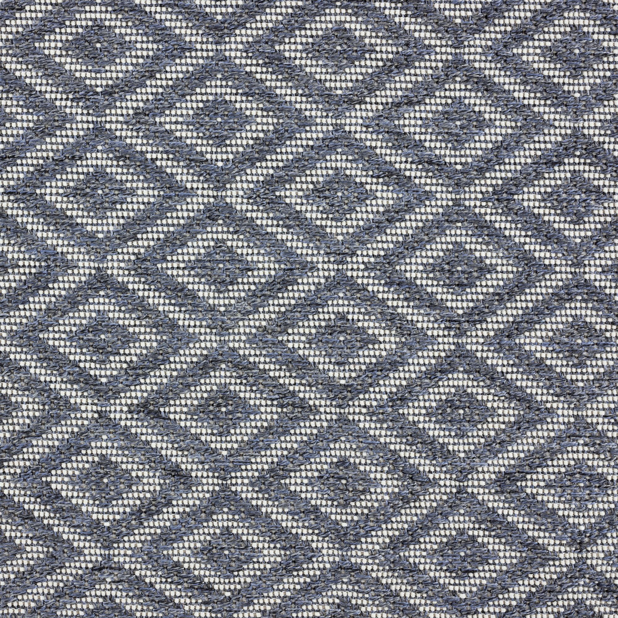 Home Dynamix Tripoli Lydia Modern Diamond Indoor/Outdoor Area Rug, Denim/Cream, 5'3"x7'3"