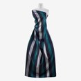 thumbnail image 2 of Zelouf Metallic Stripe Jacquard , Sewing, DIY, Crafts Fabric by the Yard, Pine/blk/silver, 1 Yard, 2 of 2