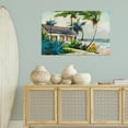 thumbnail image 3 of Stupell Industries Windswept Palms Cottage Landscape & Nature Painting Wrapped Canvas Art Print Wall Art, 45 x 30, 3 of 8