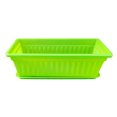 thumbnail image 1 of 17 Inch Rectangular Plastic Thicken Planters with Trays - Window Planter Box for Outdoor and Indoor Herbs, Vegetables, Flowers and Succulent Plants (1 Pack Green), 1 of 6