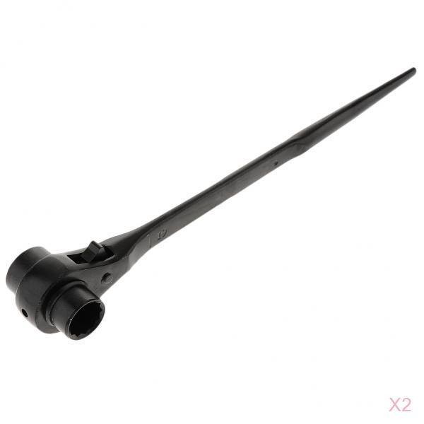Llave de trinquete de trinquete 2 Piezas Hexagonal Andamio Podger Llave de Trinquete Llave de Tubo Trinquete