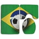 thumbnail image 1 of ABPHQTO Fútbol de bandera de Brasil Juego de alfombras de baño de 3 piezas Alfombra de baño Alfombra de contorno y tapa de inodoro ABPHQTO Cont-CHAPPLE-21322, 1 of 2