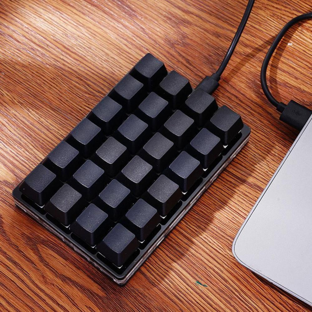 Mini Mechanical Keyboard, Hot-Swappable with 24 Keys, Programmable, Gaming & Office
