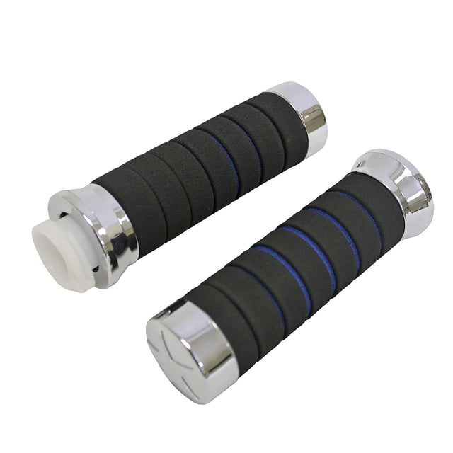 PUÑO SET RODA NEGRO LINEAS AZUL TAPA CROMO SUSTITUYE A 39-5548-001