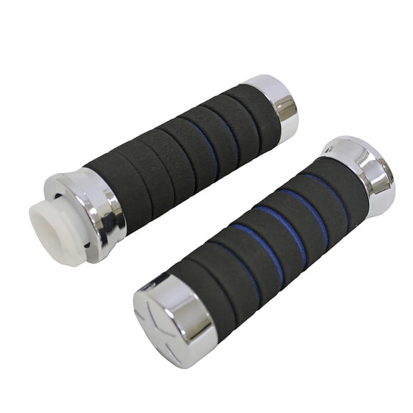 PUÑO SET RODA NEGRO LINEAS AZUL TAPA CROMO SUSTITUYE A 39-5548-001