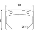 thumbnail image 3 of Brembo 05-09 Land Rover LR3/06-09 Range Rover Rear Premium Low-Met OE Equivalent Pad, 3 of 4