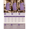 thumbnail image 3 of Mengpipi Women's Plus Size Knits Fall Spring Long Sleeve Round Neck Puff Sleeve with Bow Detail Fitted A-Line Solid Color Casual Comfortable Dress 1X-5X, 3 of 9