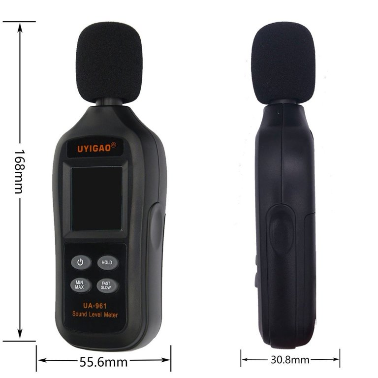 TeeRees High Sensitivity Sound Level Meter 35-135Db Digital Noise ...