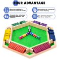 thumbnail image 2 of Tablero de madera Shut The Box Game Fowreny para 2 a 6 jugadores, 2 of 6