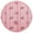 Pink Bows and Strawberries, variant on 15 Inch Round Grid Plate Mats Heat Non-Slip Resistant PVC Placemats for Kitchen Dining Table Decor Orange and Brown Autumn Leaves 1PCS