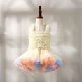thumbnail image 4 of Girls Skirt Princess Fluffy Soft Tulle Ballet Birthday Party skirt，Ice Cream Colorful Princess Skirt Festival Dress Fluffy skirt, 4 of 6