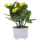 thumbnail image 1 of Limonero artificial, planta en maceta falsa, limonero decorativo en maceta, simulación de bonsái de limón, 1 of 8