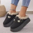 thumbnail image 5 of Nouvelles Chaussures d'Hiver de Luxe pour Femmes Boken en Peluche, Mode Rétro, Chaussures en Coton à Semelle Plate, Pantoufles à Plateforme pour Femmes, 5 of 5