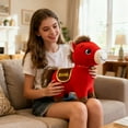 thumbnail image 6 of 2026 Lunar New Year Red Horse Stuffed Animal, 9.8 Inch Cute Year of the Horse Mascot Plushie, Cotton Zodiac Ornament Doll for Living Room Sofa Decoration, Spring Festival Souvenir, 6 of 6