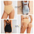 thumbnail image 6 of Tummy Control Underwear For Women Firm Tummy Support Shaping Thong High Waist Shapewear Panties Seamless Body Shaper, 6 of 8
