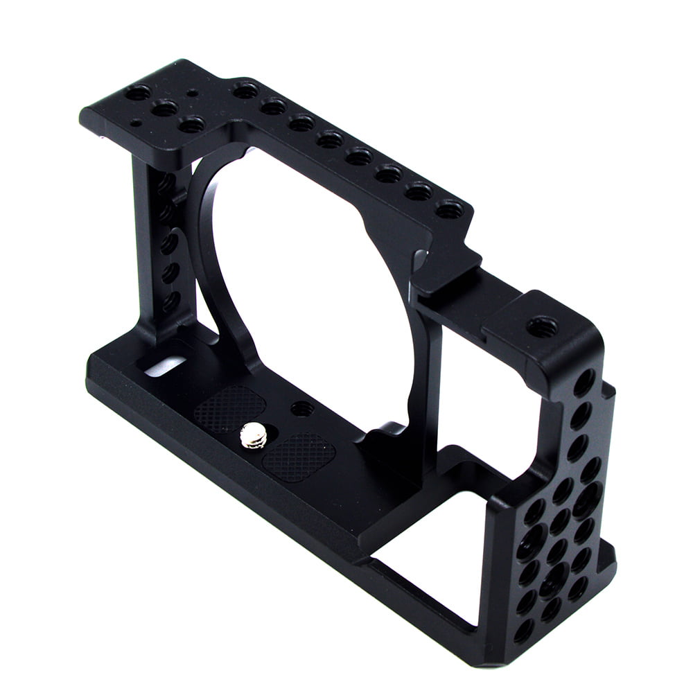 Handle Camera Cage Camera Brackets Camera Stabilizer Cage Kit with Top Handle Follow Focusing Rods for Sony A6000 A6300 NEX7 Camera Cage 