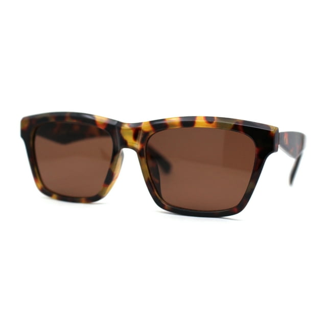 Lunettes de Soleil Rétro Mode à Monture Corne pour Femmes Marron Tortue