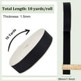 thumbnail image 2 of Cinta de algodón de 10 yardas, cinta de costura resistente de 1-1/2 pulgadas, cintas de algodón para confección, manualidades y accesorios de ropa, bicolor blanco y negro., 2 of 9