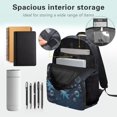 thumbnail image 4 of KUIFORTI Blue Axolotl Kids Backpack Girls Bookbag Fashion School Bag with Laptop Compartment Front Pockets Back to School Essentials Gifts, 4 of 7