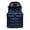 Dark Blue, variant on Men's Winter Warm Down Coats Vest Fashion Outdoor Hooded Zipper Coats Vest