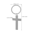 thumbnail image 2 of unbranded 4Ud Llaveros De Cruz De Acero Inoxidable Para Grabado Religiosa Regalo Bautizo, 2 of 7