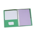 thumbnail image 4 of Universal Two-Pocket Portfolios with Tang Fasteners, 0.5" Capacity, 11 x 8.5, Green, 25/Box, 4 of 8