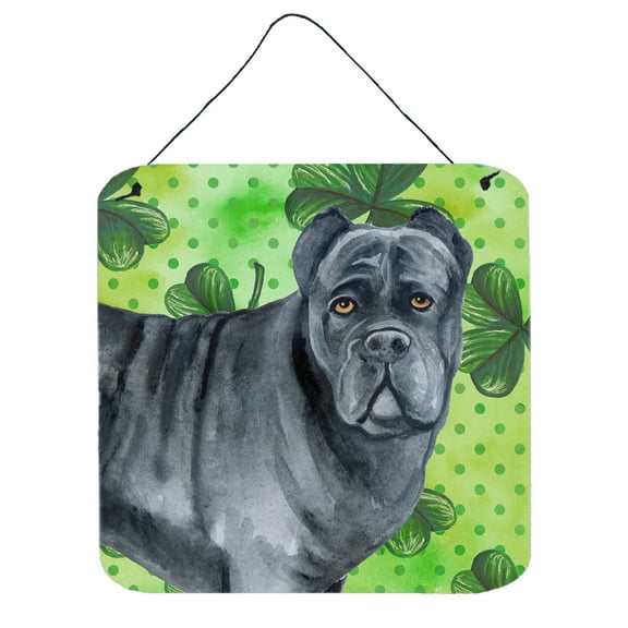 Cane Corso St Patricks Wall or Door Hanging Prints Green
