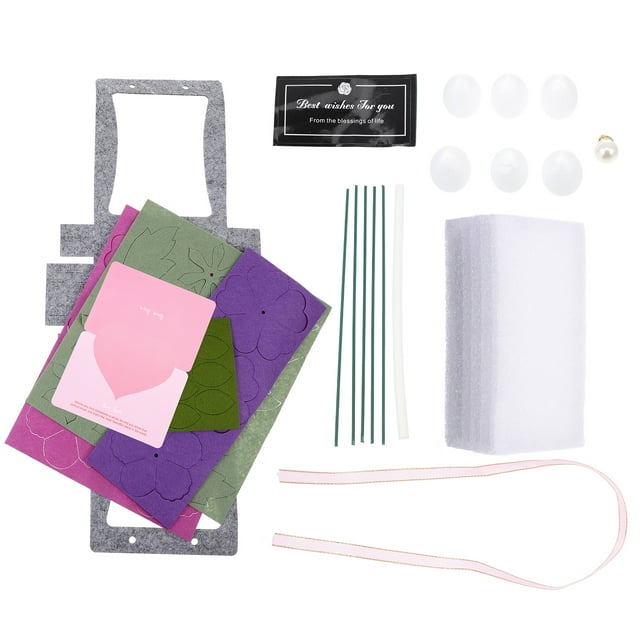 FELTECHELECTR 1 juego de cestas de tela no tejida, kit de materiales para manualidades para el Día de la Madre