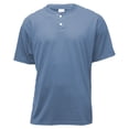 thumbnail image 1 of Soffe T-Shirt à Manches Courtes Henley Patte d'Éléphant pour Hommes - M206, 1 of 1