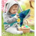 thumbnail image 6 of DolliBu Blue Tie-Dye Shark with Yellow Easter Egg Plush - Perfect Shark Stuffed Animals for Easter Basket, Cute Easter Egg Stuffed Animal Spring Toys for Girls, Boys, and Babies - 23 Inches, 6 of 6