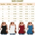 thumbnail image 3 of MISS COCOLI Camisole with Built in Bra for Women Plus Size Casual Loose Tank Tops Sleeveless Shirts Flowy Adjustable Strap, 3 of 6